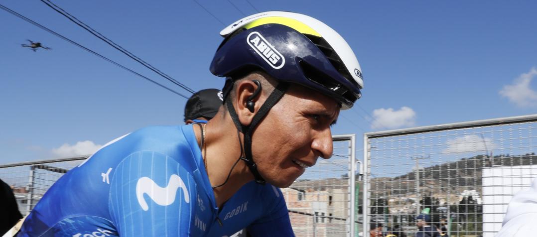 Nairo Quintana, ciclista colombiano del Movistar Team. 