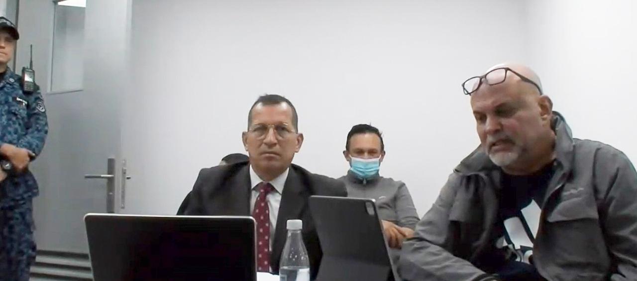 Salvatore Mancuso en su audiencia ante el Tribunal Superior de Barranquilla.