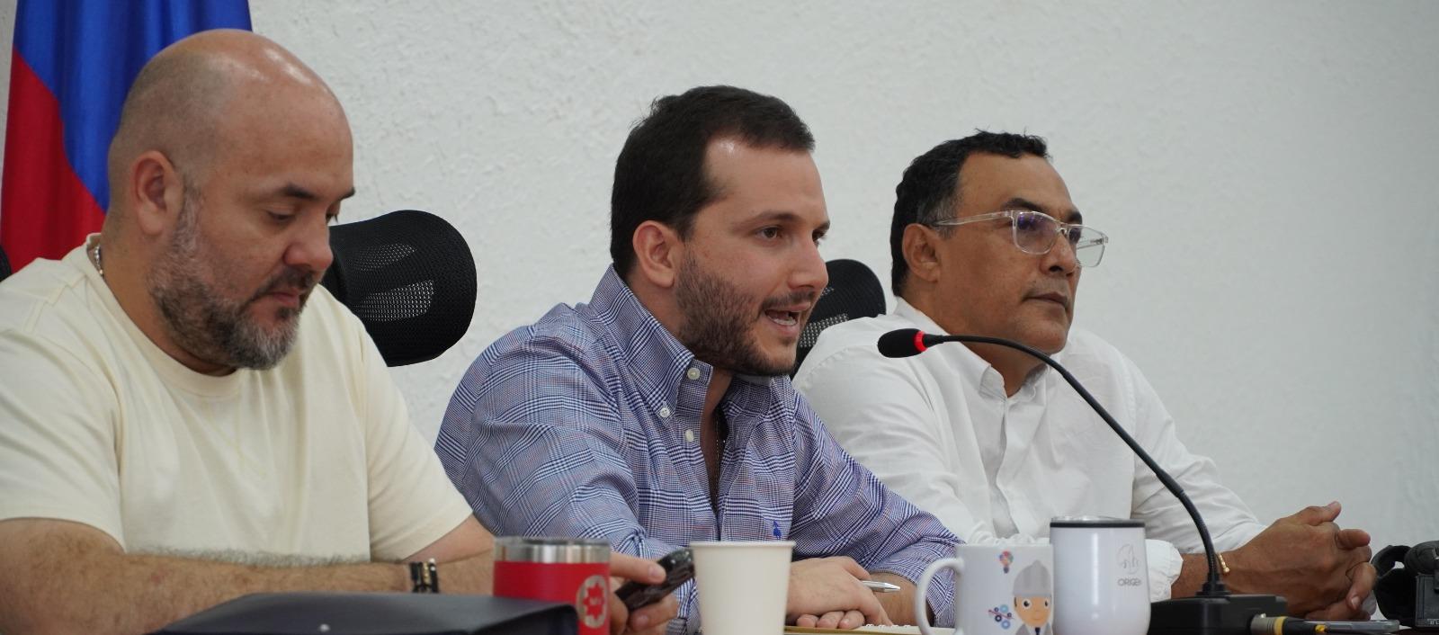 Mauricio Villafañez, Samir Radi y Antonio Bohórquez. 