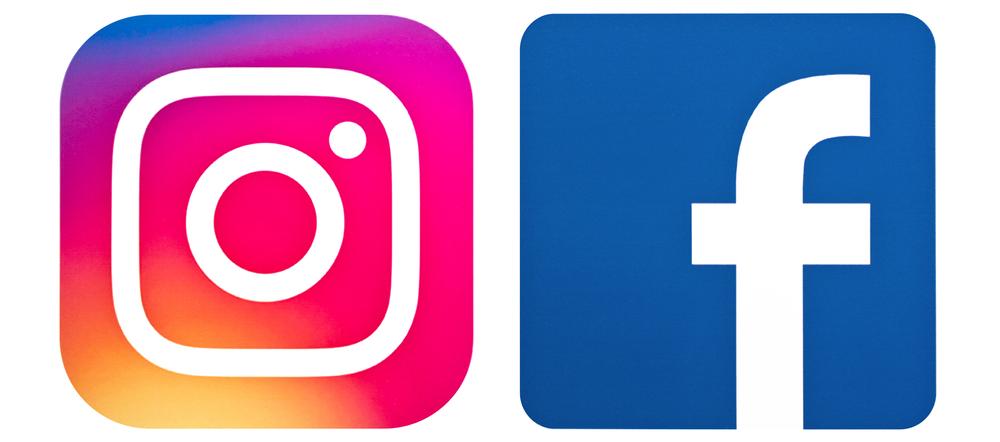 Instagram y Facebook.