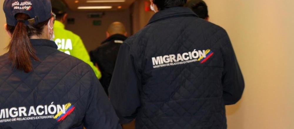 Uniforme de Migración Colombia. 