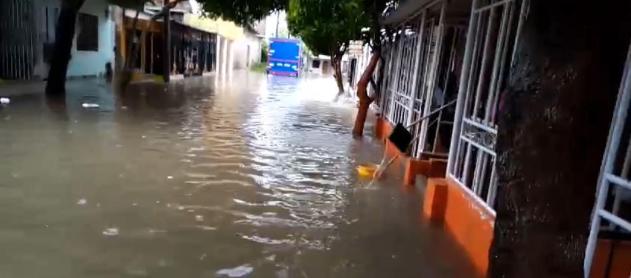Casas inundadas barrio Cordialidad.