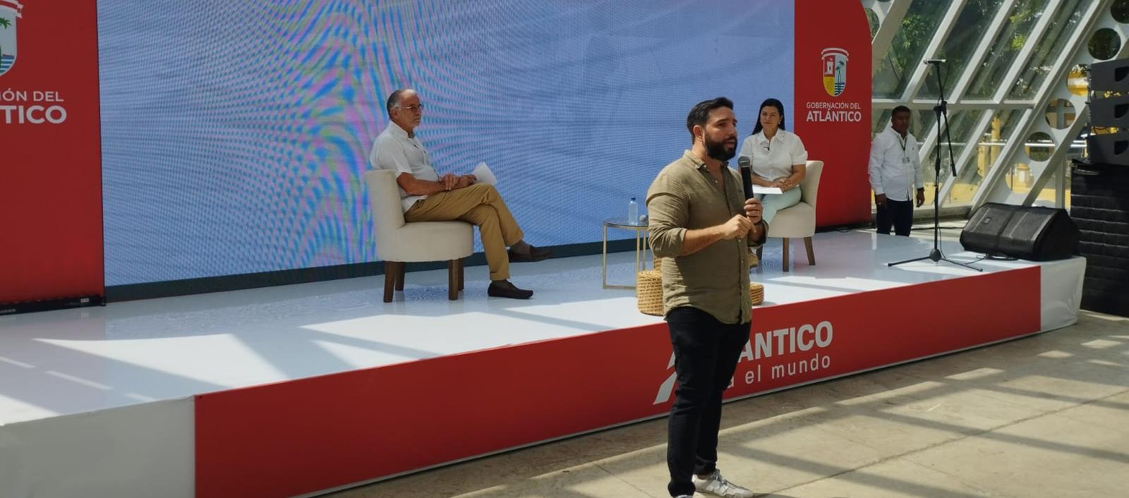 Jaime Alfaro, subsecretario de Turismo del Atlántico, en la presentación.