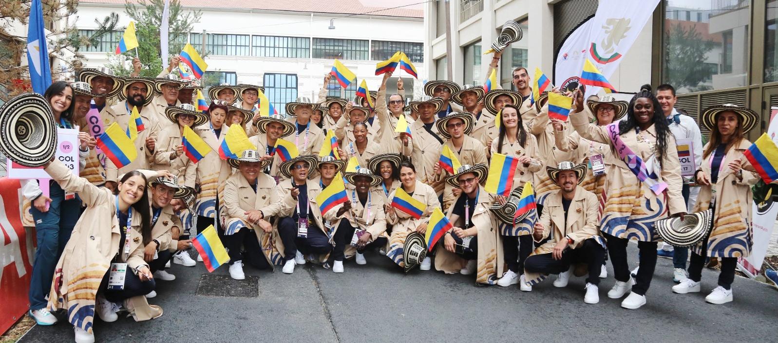 Componentes de la delegación colombiana.