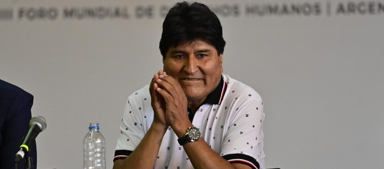 Evo Morales, expresidente de Bolivia. 