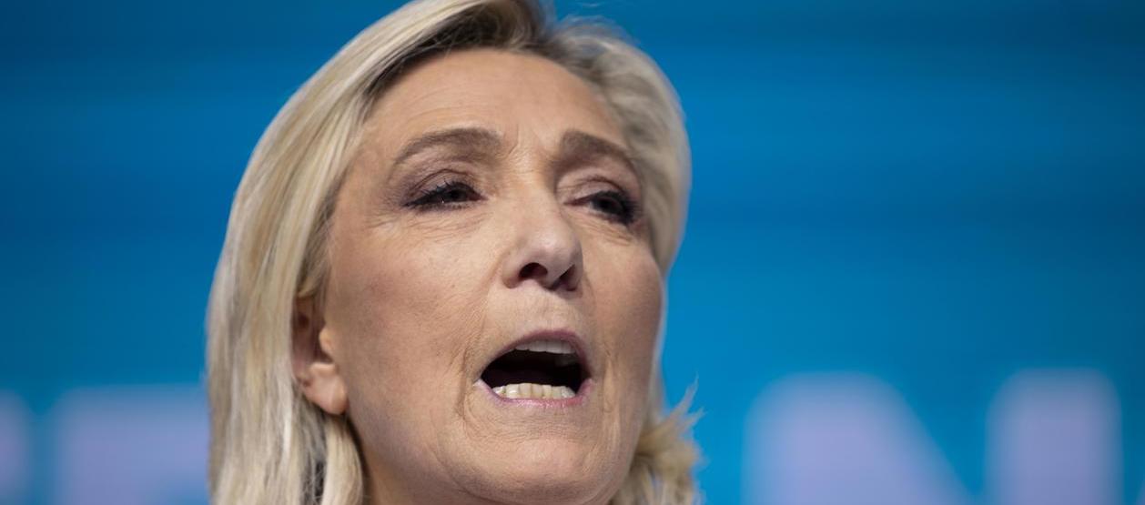 La líder de la extrema derecha francesa, Marine Le Pen.