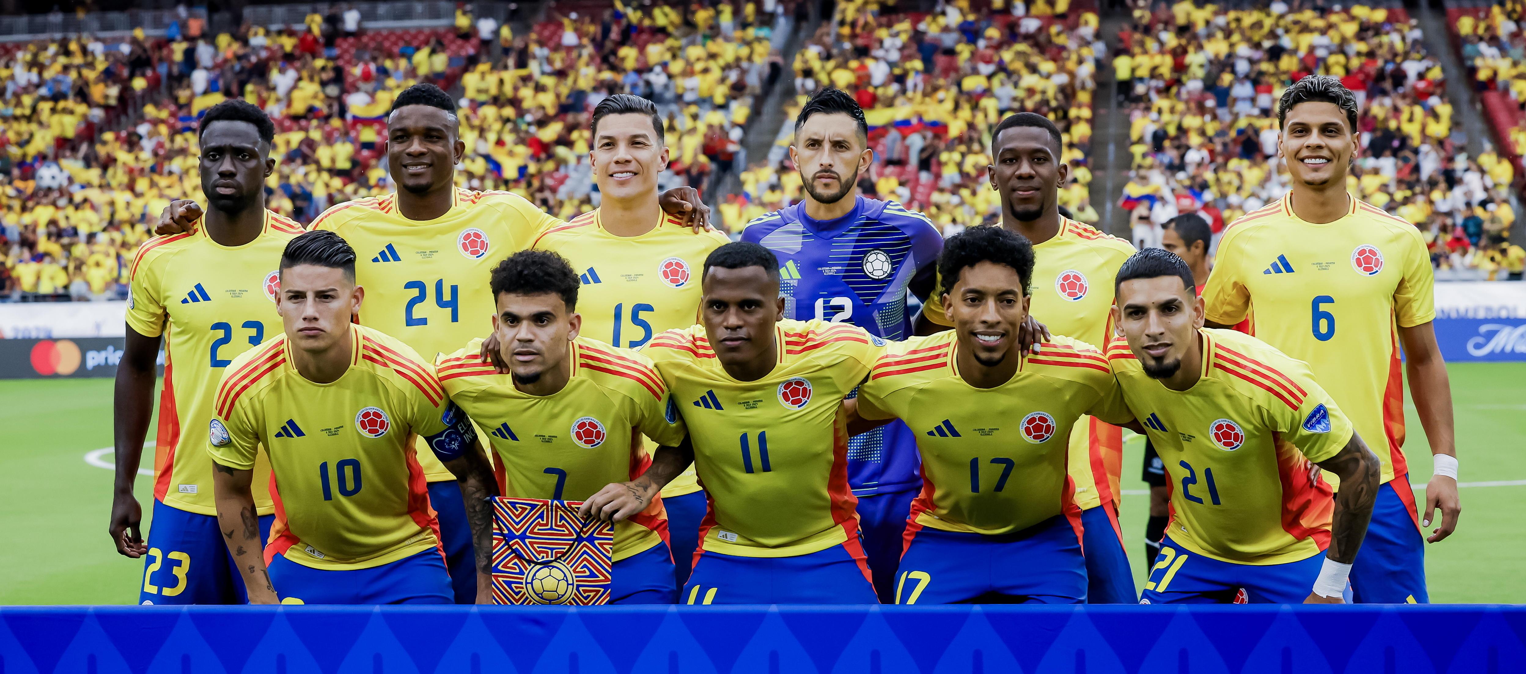 Selección Colombia que derrotó a Panamá para pasar a semifinales de la Copa América. 