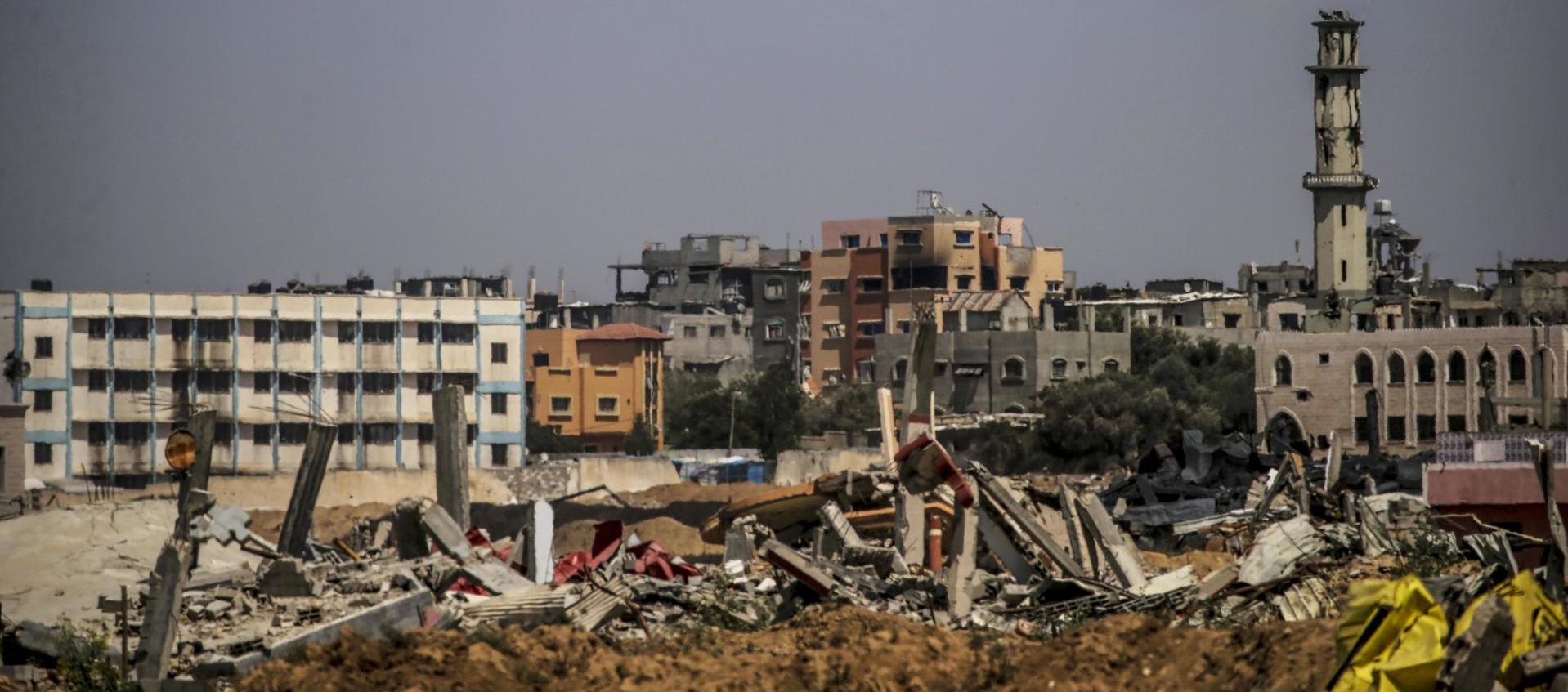 Destrucción causada por los ataques israelíes.