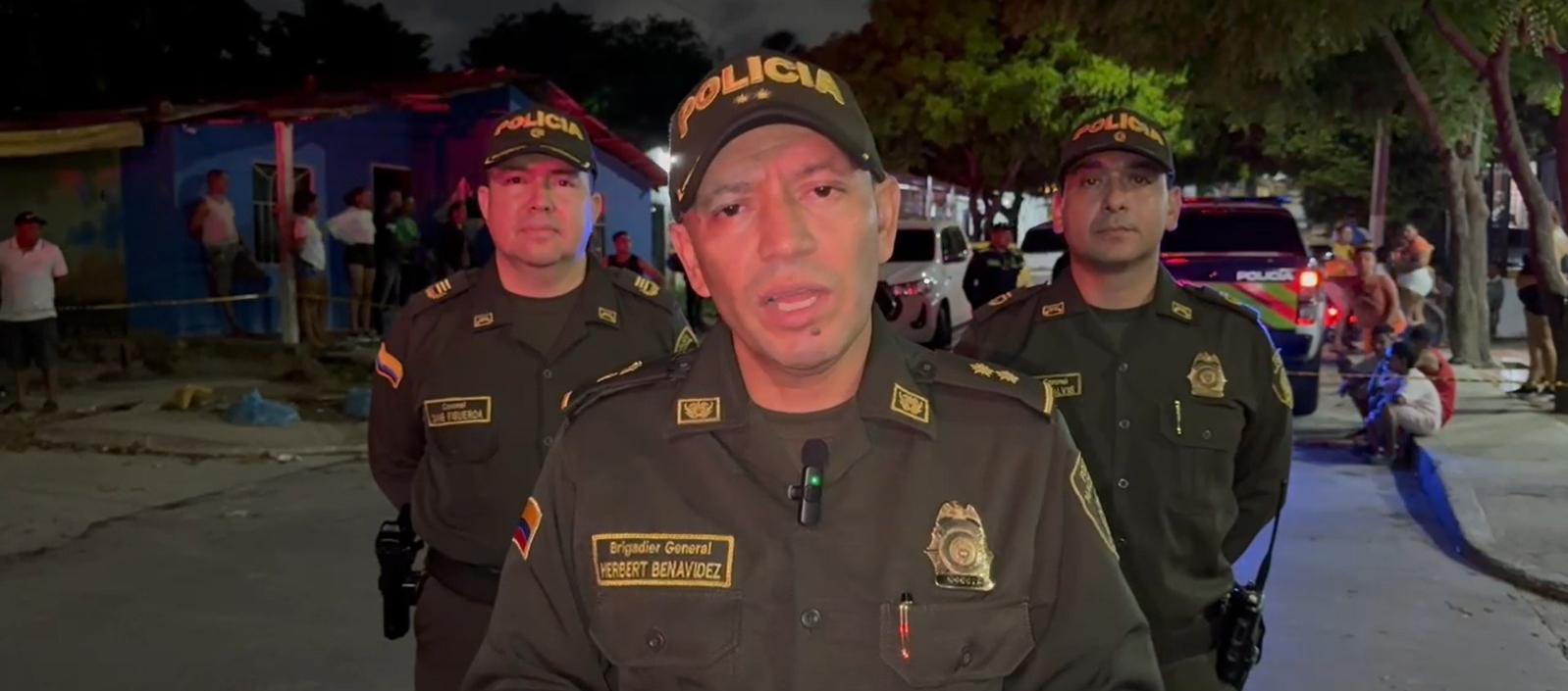 Brigadier General Herbert Benavidez, Comandante Policía Metropolitana de Barranquilla.