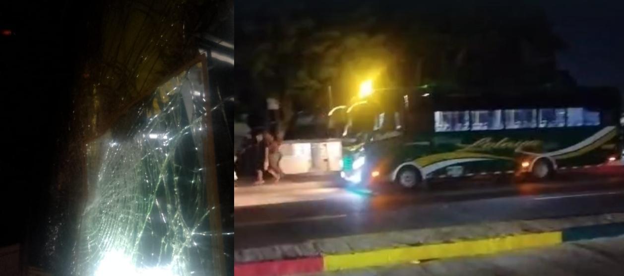 El bus de Lolaya atacado en la Circunvalar con Cordialidad.