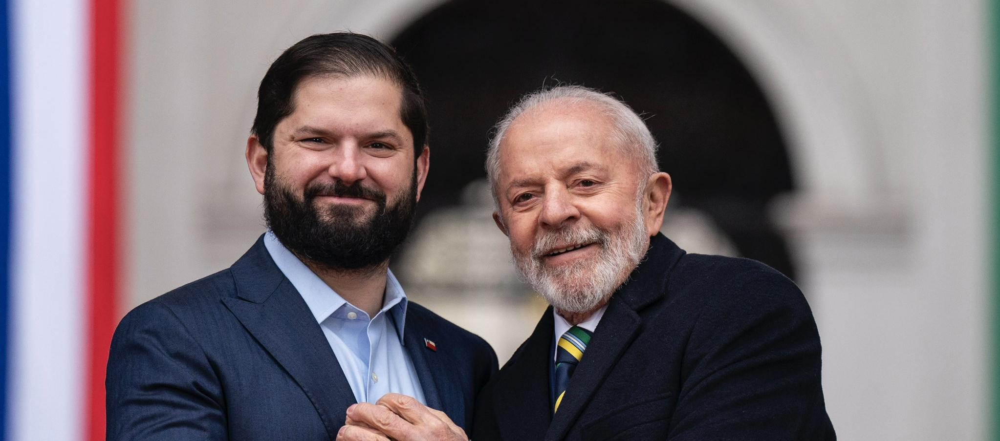 El Presidente de Brasil se reunió con el mandatario chileno, Gabriel Boric.