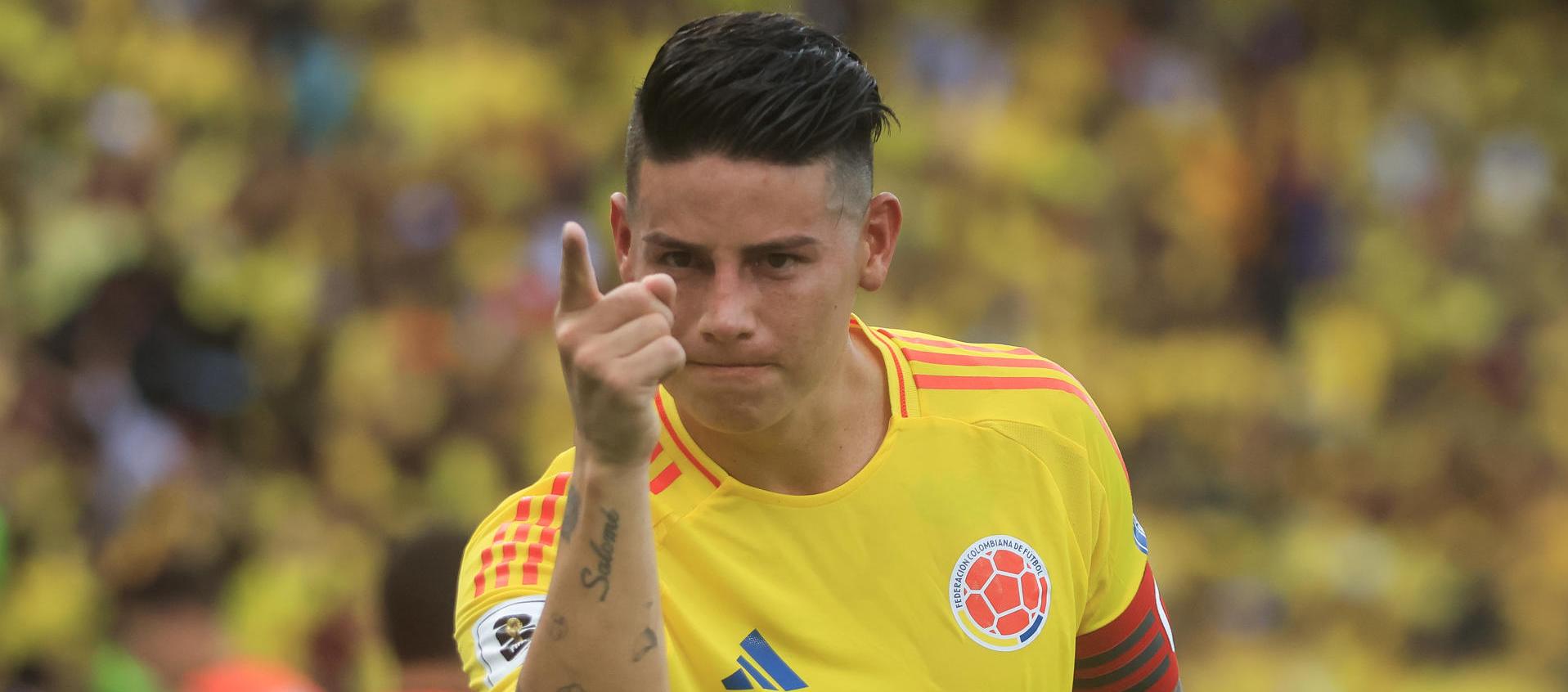 James Rodríguez, figura del partido.