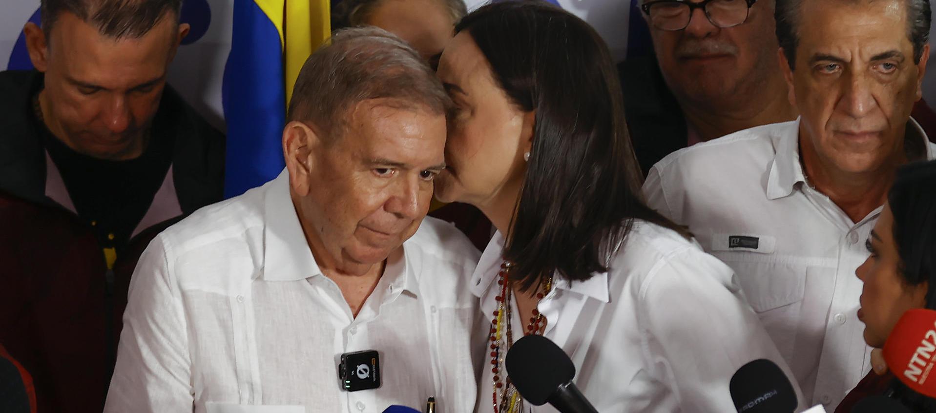 Edmundo González junto a María Corina Machado.