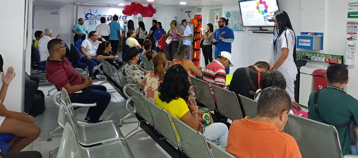 Imagen de la charla realizada en la sede principal de Consalud.