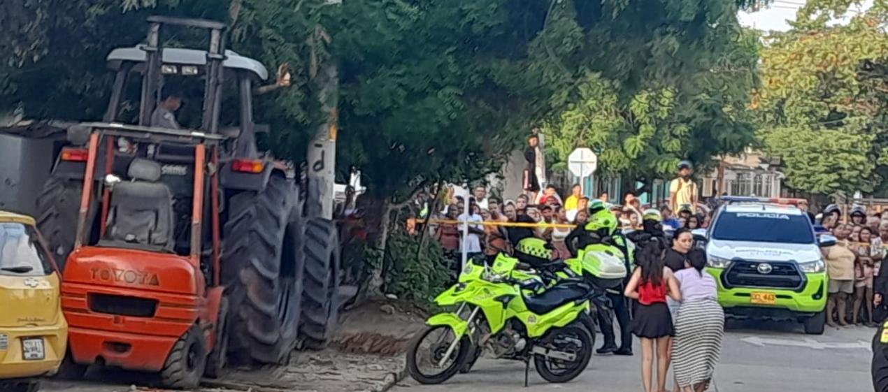 El joven quedó muerto en plena vía pública del barrio Los Olivos. 