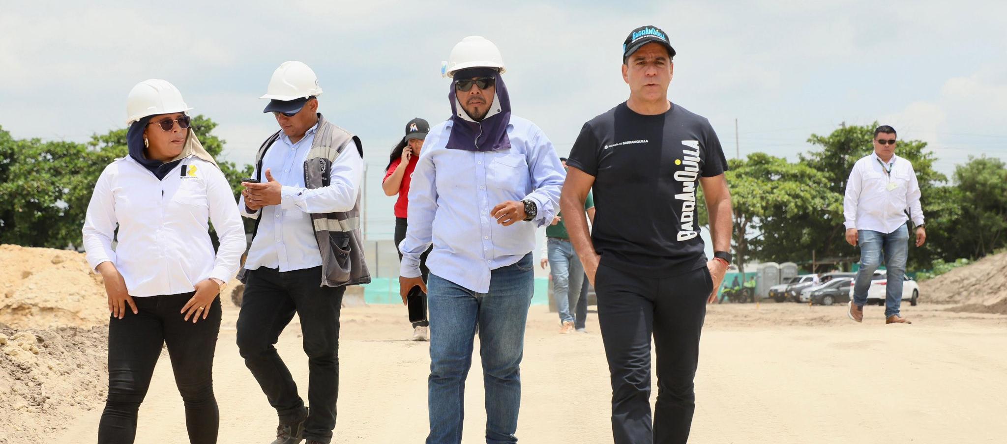 Alcalde Alejandro Char inspeccionó las obras.