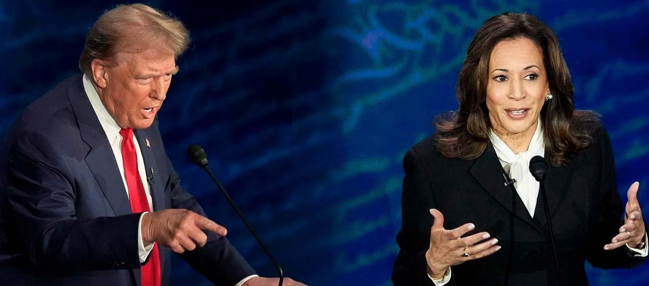 Donald Trump y Kamala Harris. 