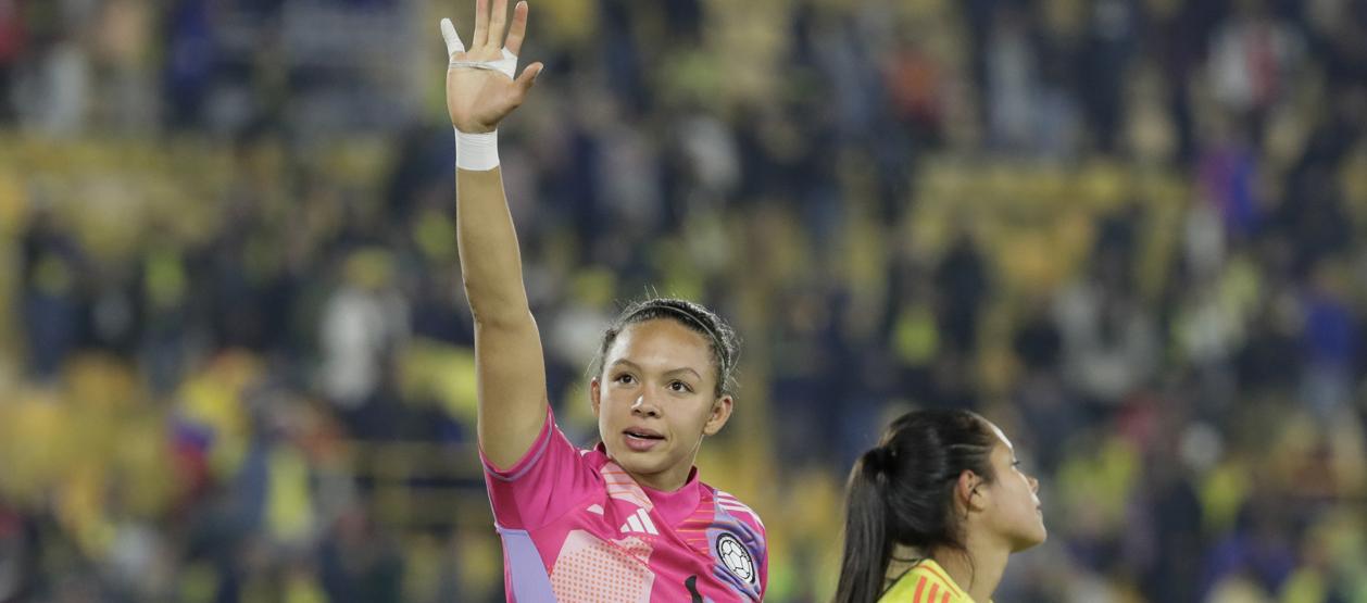 La portera Luisa Agudelo, una de las figuras de la Selección Colombia.