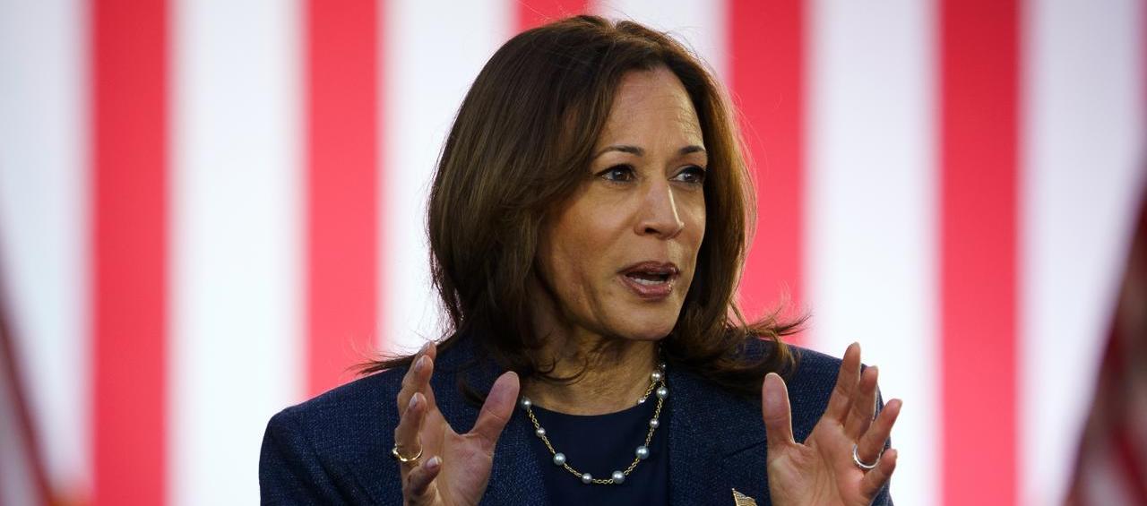 Kamala Harris, vicepresidenta y candidata demócrata. 