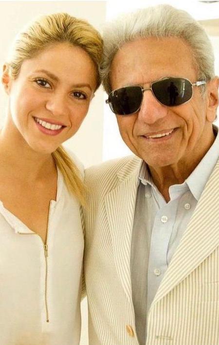Shakira y su papá William Mebarak.