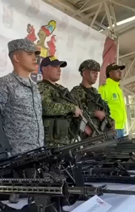 Fuerzas Militares de Colombia tras el operativo. 