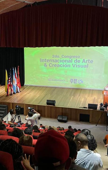 2do Congreso Internacional de Arte y Creación Visual en el Auditorio de la Fábrica de la Cultura. 