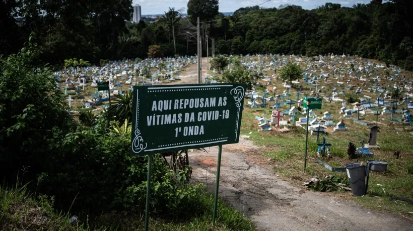  Zona asignada para las víctimas de Covid-19, en Manaos.