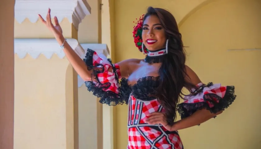 María José Romo, reina del Carnaval de Soledad 2018.