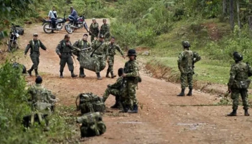 Soldados del Ejército Colombiano