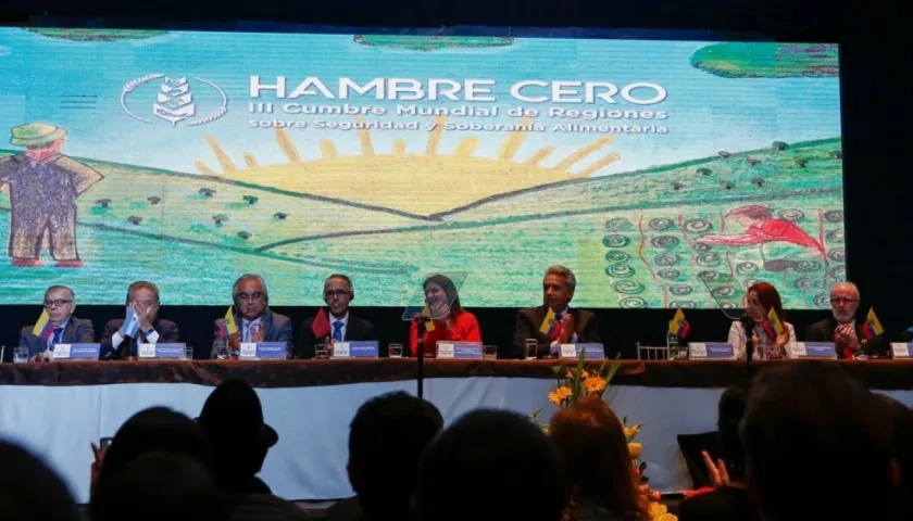En la III Cumbre del Hambre participaron expertos de 35 países y nueve expresidentes iberoamericanos.