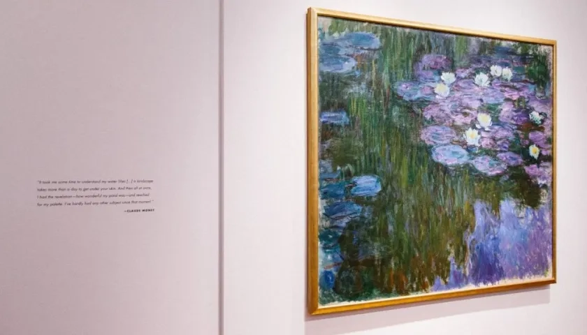  "Nymphéas en fleur", de Claude Monet.
