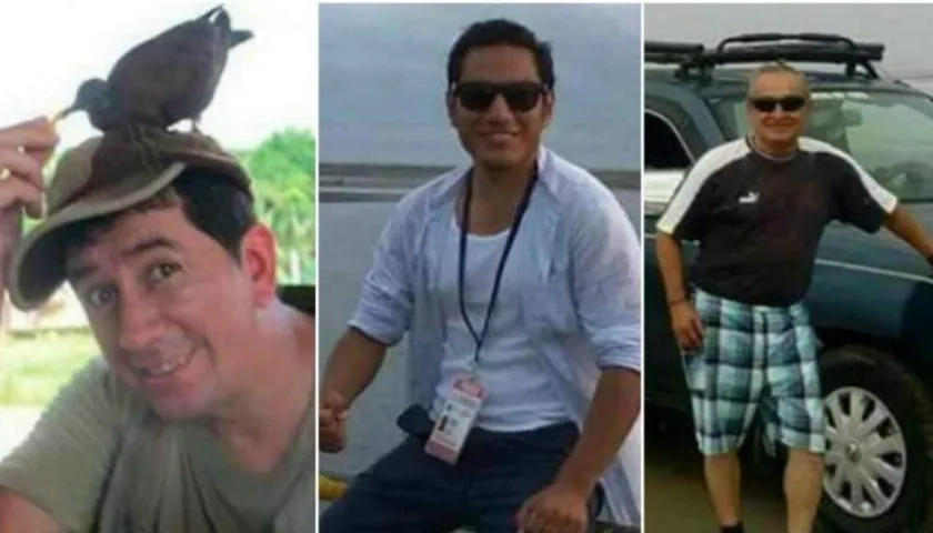 Equipo periodístico asesinado por alias 'Guacho'.