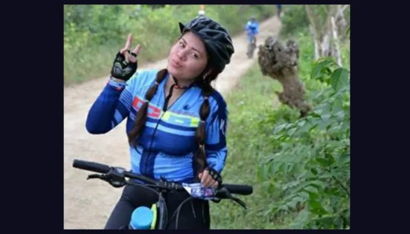 María Mónica Escobar Ripoll, ciclomontañista arrollada por un carro.