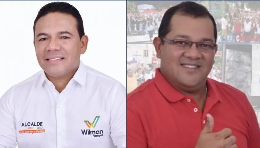 Wilman Enrique Vargas Altahona y Keiler Enrique Calderon Gómez, candidatos a la Alcaldía de Puerto Colombia.