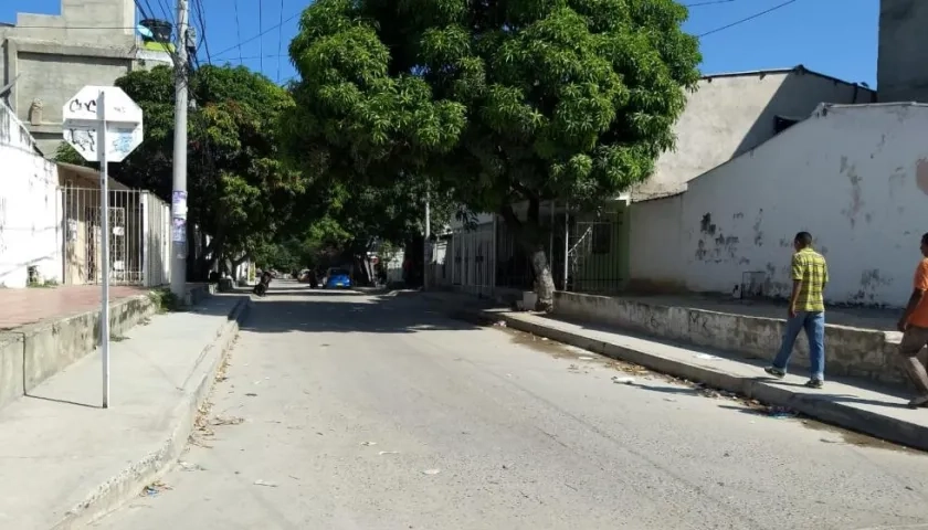 Lugar de los hechos en el barrio Moras Occidente de Soledad.