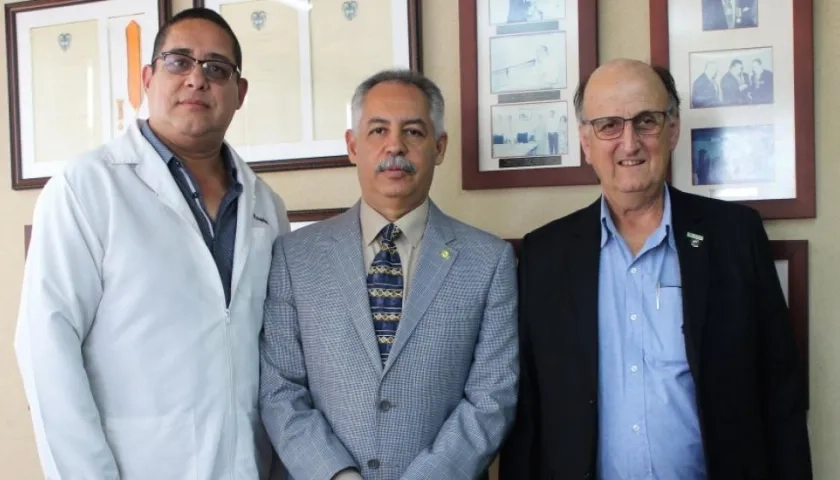 Jorge Eliecer Bolaño, Juan José Acosta y el doctor Gonzalo Barreiro.