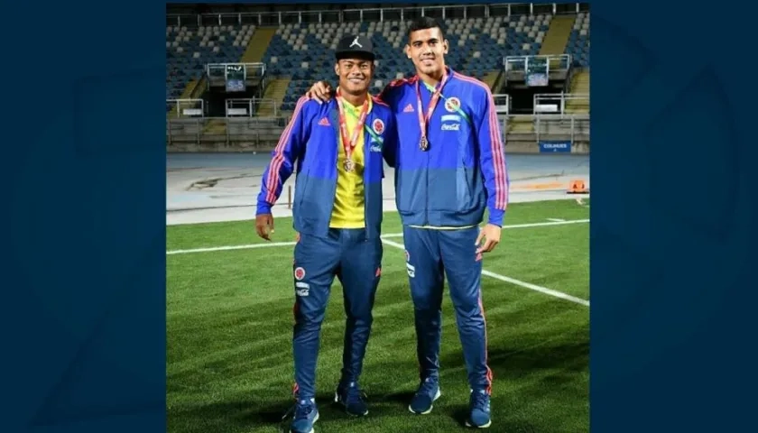 Luis Sandoval y Reynaldo Fontalvo, jugadores convocados al Mundial sub-20 de Polonia. 