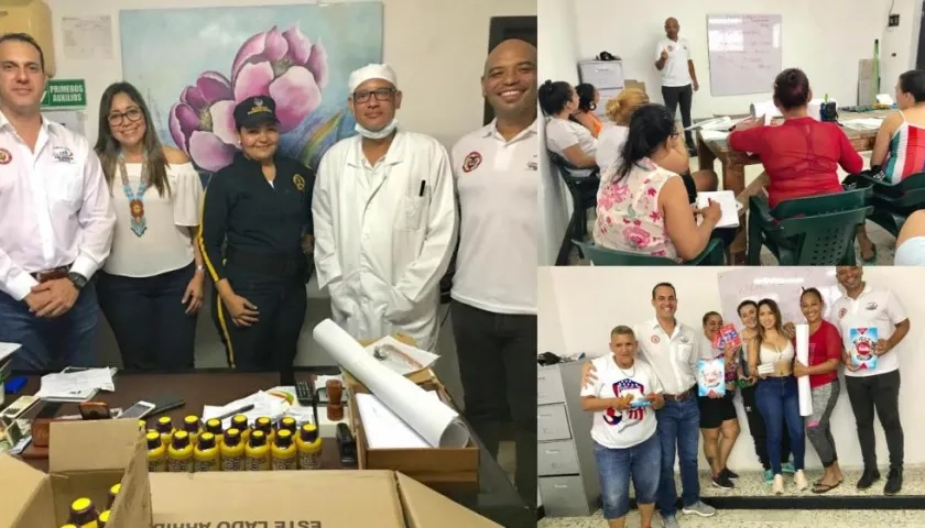 Voluntariado de la empresa Procaps y  la Fundación 'Somos Colombia Avanza' y reclusas de la cárcel El Buen Pastor.