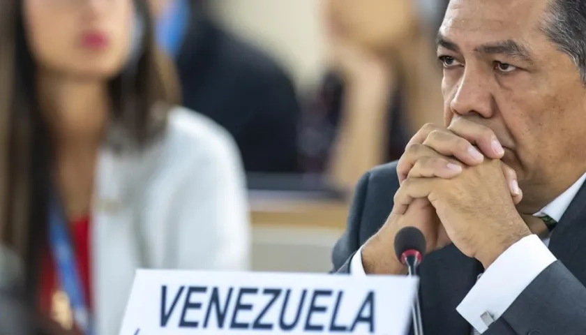 El viceministro venezolano de Asuntos Exteriores, William Castillo.