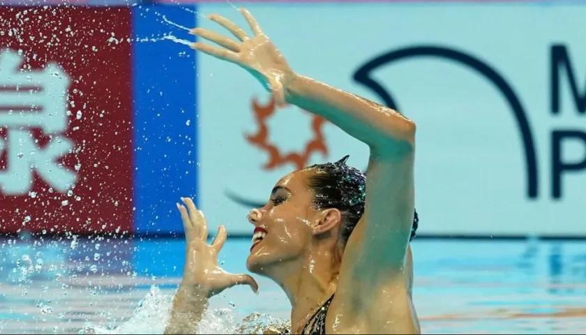 Ona Carbonell, nadadora artística española. 