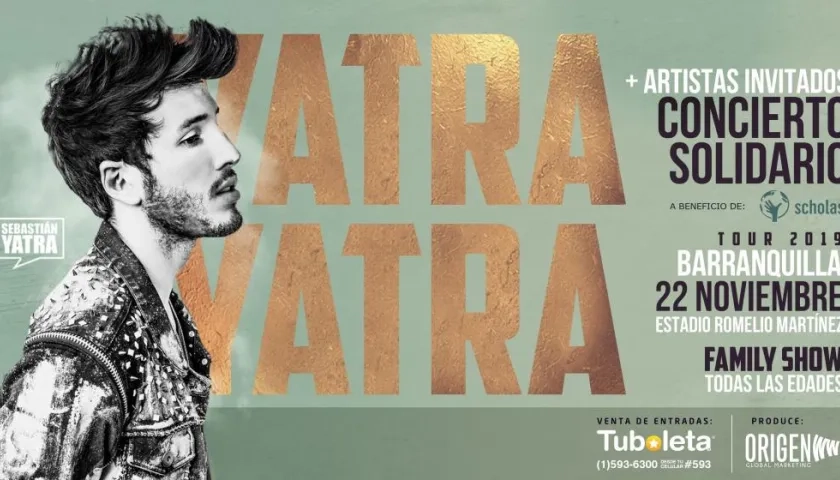 El 'Yatra Yatra Tour 2019' llegará a Barranquilla el 22 de noviembre.