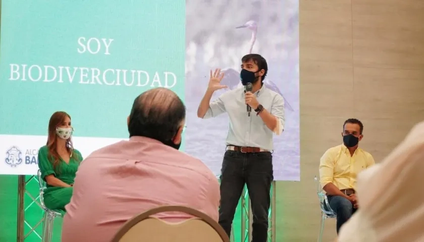 El alcalde Jaime Pumarejo hizo la presentación del proyecto Recicla por Barranquilla.