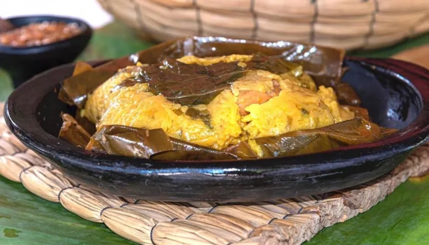 El delicioso pastel de Pital de Megua.