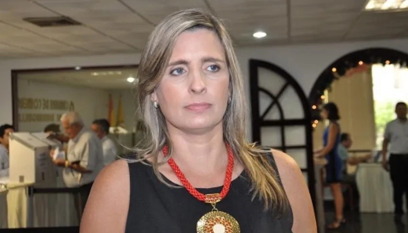 María José Vengoechea, presidenta saliente de CamComercio.