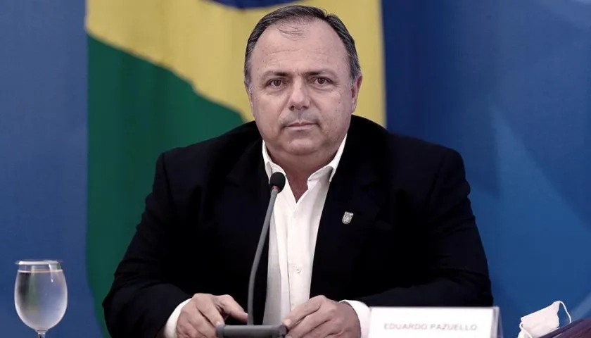 General Eduardo Pazuello, ministro de Salud de Brasil. 