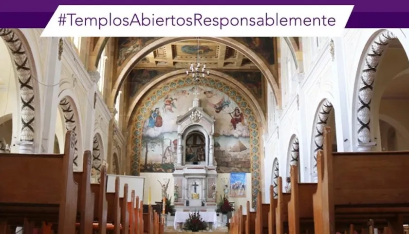 Los templos católicos y los servicios religiosos están habilitados en Colombia.
