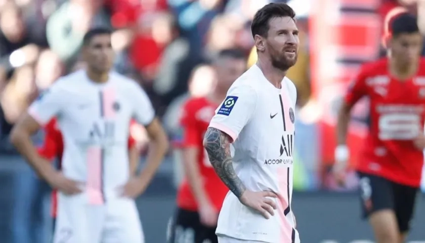 La frustración de Lionel Messi.