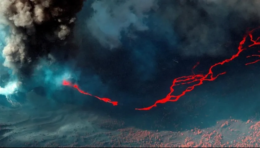 El volcán de Cumbre Vieja se ha instalado en una fase en la que emite más lava y menos ceniza.