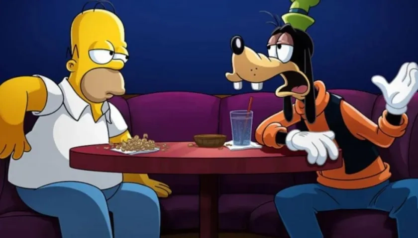 Con el corto 'Los Simpson en Plusniversario', la familia de Springfield participa en el aniversario de Disney.