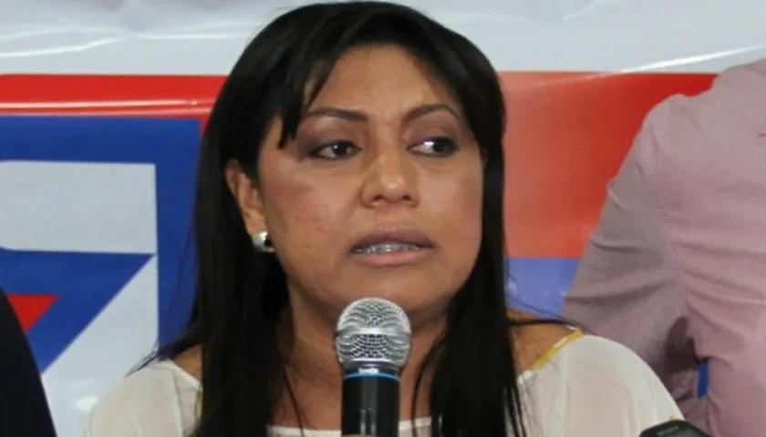 La exgobernadora de La Guajira, Oneida Pinto.